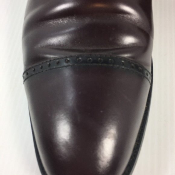 Joseph Abboud Mens Shoes Size 10.5 Cap Toe Oxfords Cordovan Burgundy 61-91109 main image 6